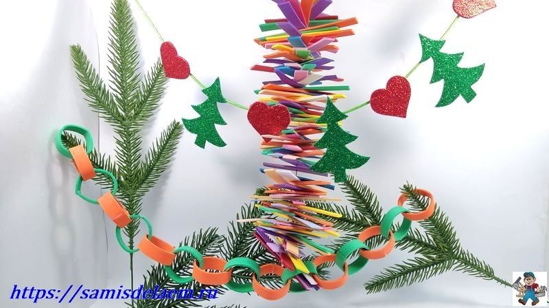 Как создать уникальные новогодние гирлянды из фоамирана для волшебного праздника