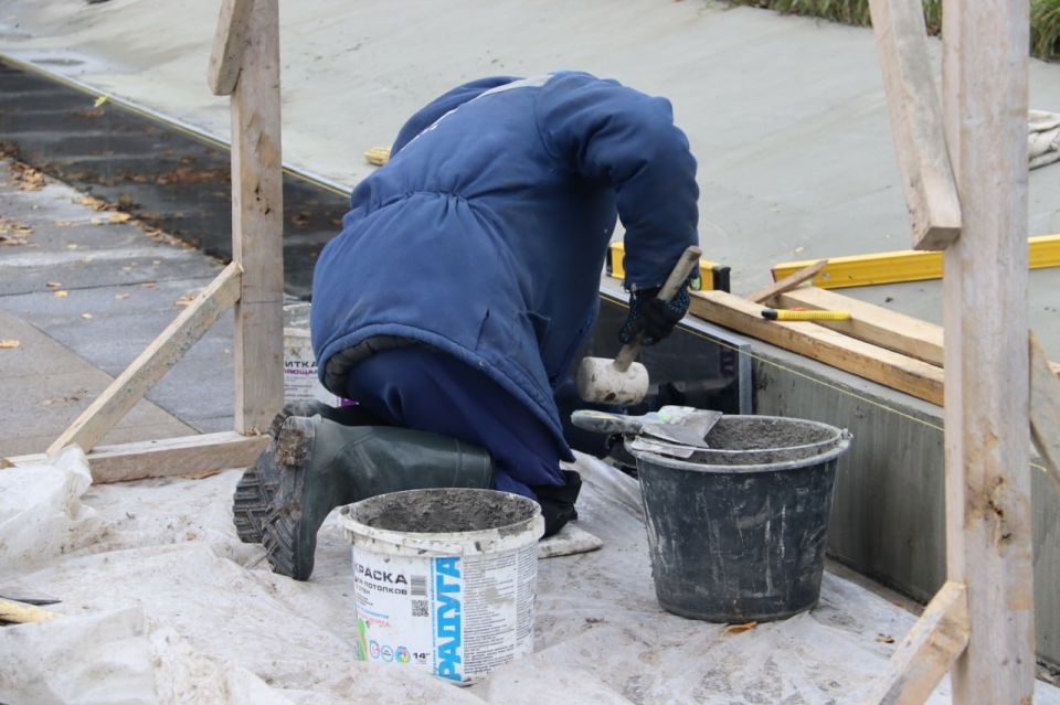 В Парке Победы продолжается благоустройство