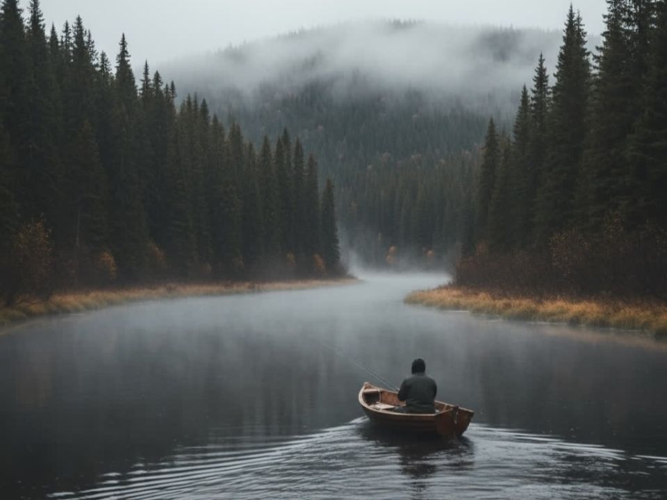 Осенью за бортом сыро, холодно, но рыбацких лодок на акваториях меньше не становится