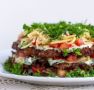 Необычный закусочный торт из баклажанов