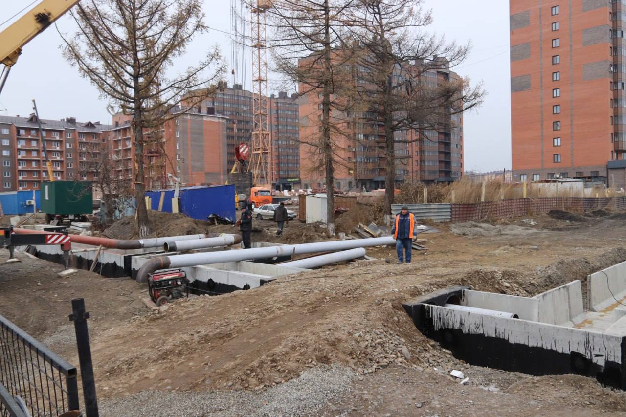 Алексей Лемин: Проверил выполнение участка на улице Чернышевского Алексей Лемин: Проверил выполнение участка на улице Чернышевского