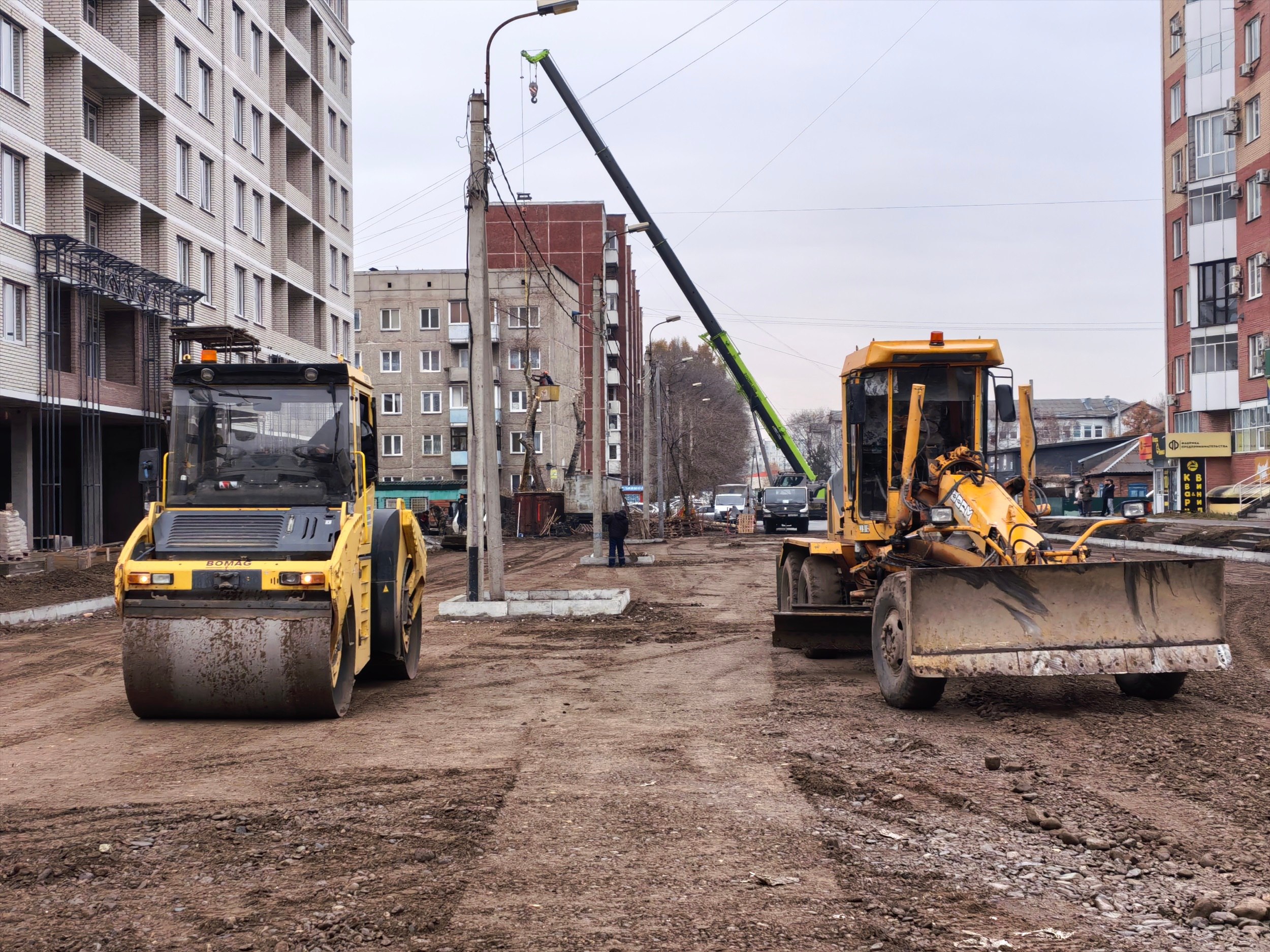 На улице Колхозная дорожные работы решат застарелую проблему луж На улице Колхозная дорожные работы решат застарелую проблему луж
