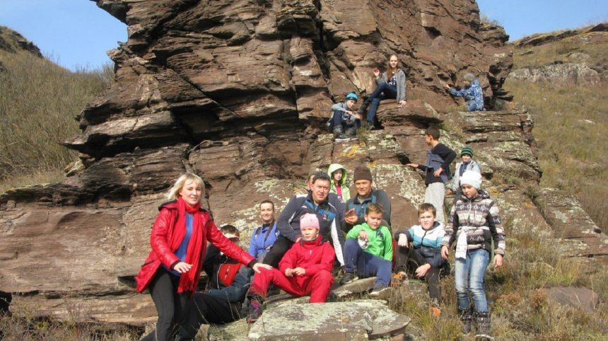 На горе Кюн-Таг побывали школьники Хакасии