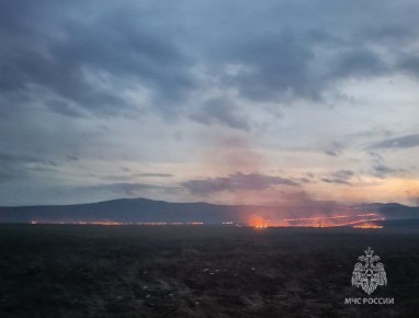 Крупный степной пожар ликвидирован в Боградском районе