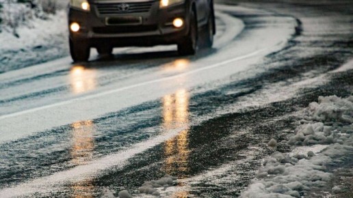 Осторожно, гололед. Сегодня на территории Аскизского и Таштыпского районов наблюдаются осадки в виде дождя и мокрого снега