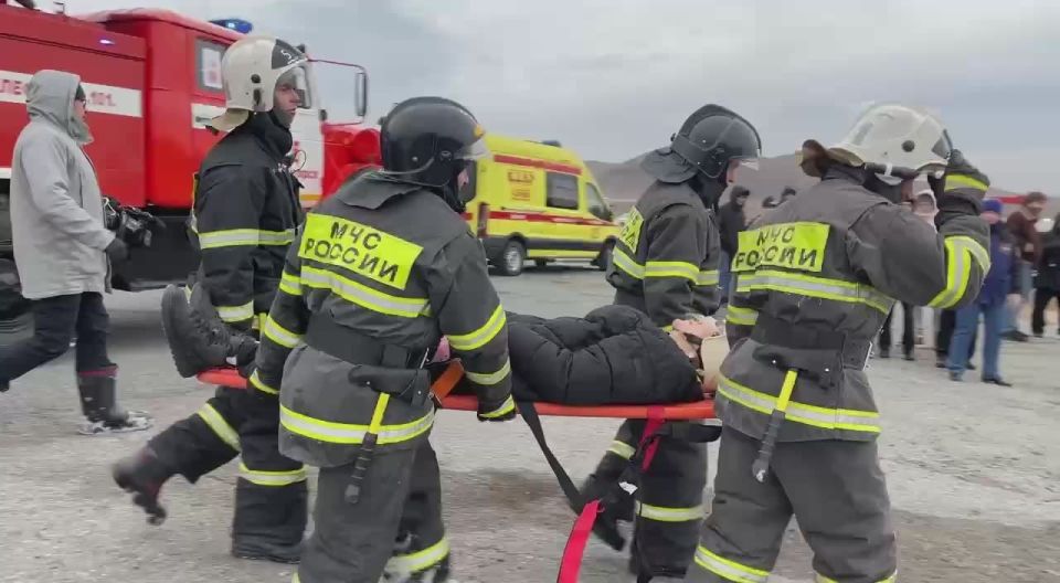 Самые интересные моменты в межведомственных учениях по ликвидации последствий ДТП смотрите в нашем видео