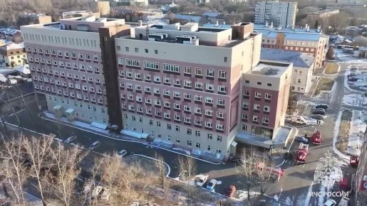 В Абакане в выходные слегка погорела республиканская больница