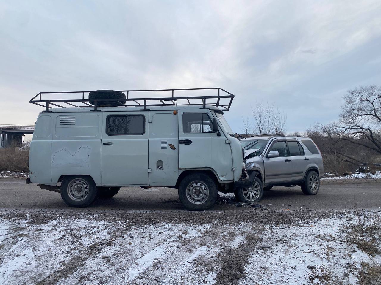 В Черногорске столкнулись два автомобиля