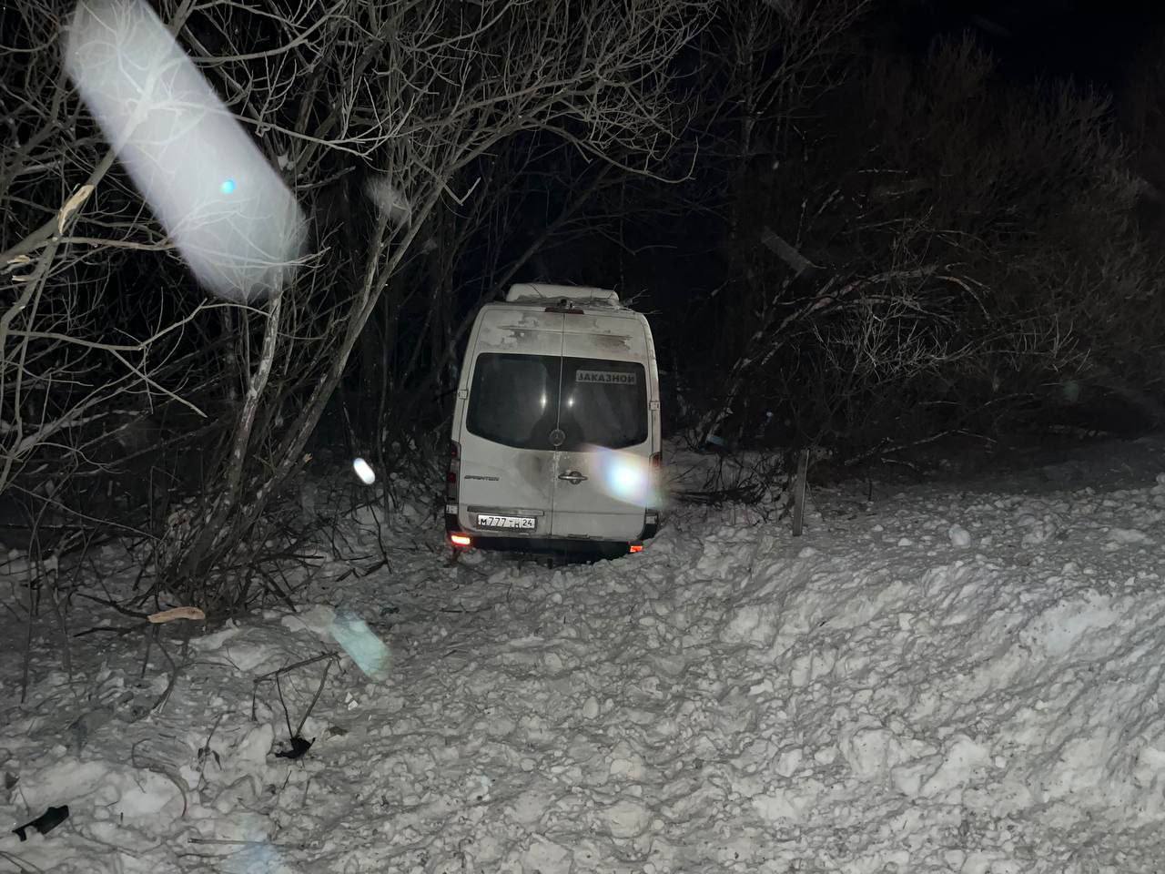 Авария с пассажирским автобусом случилась на красноярской трассе