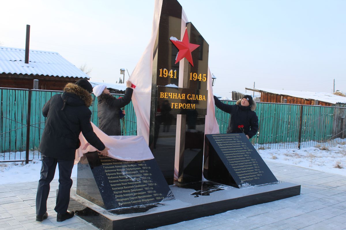 Два памятника участникам Великой Отечественной войны установили в аалах Катанов и Сафьянов Аскизского района Два памятника участникам Великой Отечественной войны установили в аалах Катанов и Сафьянов Аскизского района