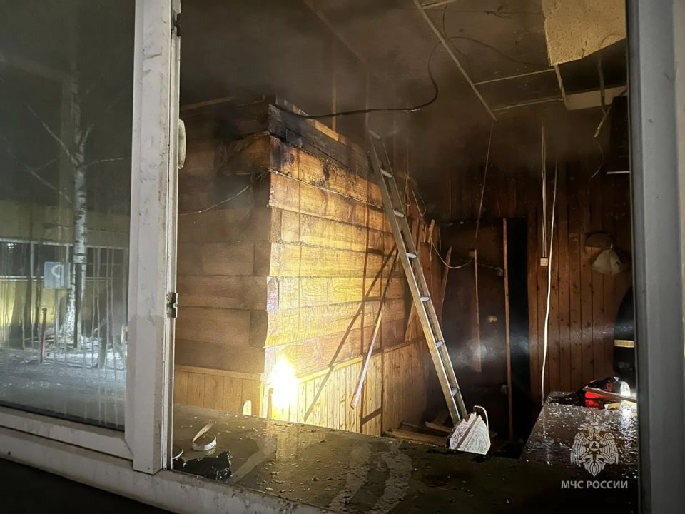 В воскресенье утром в Абакане случился пожар в сауне