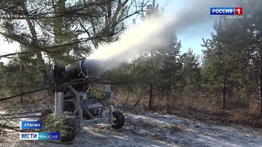 В Парке культуры и отдыха Абакана готовят лыжню