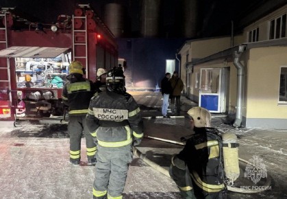 На частном производстве в Саяногорске произошёл пожар