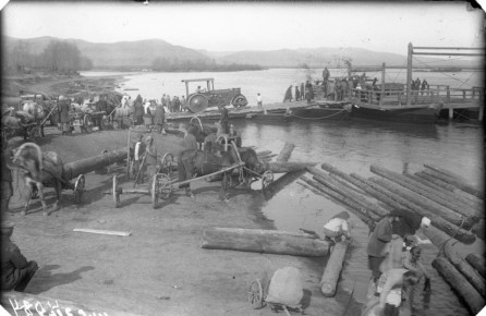 Пристань на реке Абакан организована в 1918 году