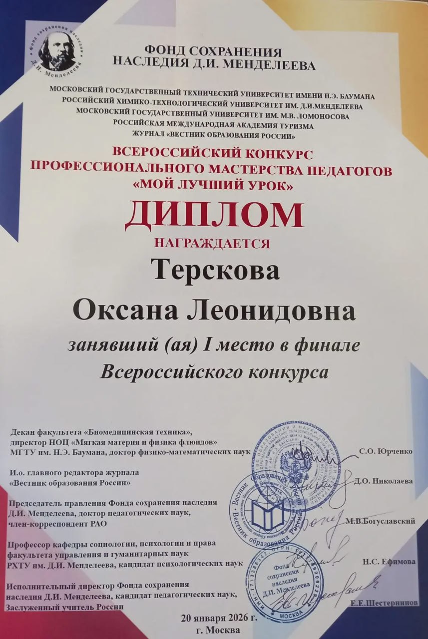 Педагоги детского сада «Золотая рыбка» Оксана Терскова и Татьяна Машинец одержали победу во Всероссийском конкурсе профессионального мастерства педагогов «Мой лучший урок» Педагоги детского сада «Золотая рыбка» Оксана Терскова и Татьяна Машинец одержали победу во Всероссийском конкурсе профессионального мастерства педагогов «Мой лучший урок»