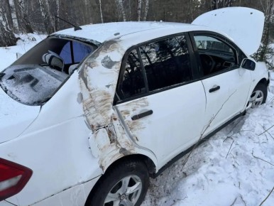 В Саяногорске в результате ДТП пострадал водитель автомобиля
