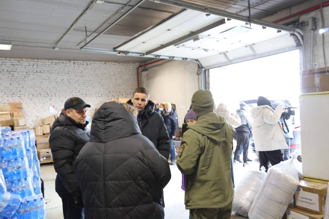 Алексей Лемин: Очередная разгрузка перед загрузкой гуманитарного груза