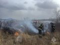 С крупными палами травы боролись в минувшие выходные пожарные Хакасии