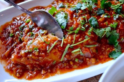 Рыба с острым соусом