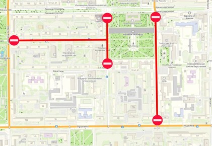 ДВИЖЕНИЕ ПЕРЕКРОЮТ 10 АПРЕЛЯ: РЕПЕТИЦИЯ ПАРАДА ПОБЕДЫ В АБАКАНЕ