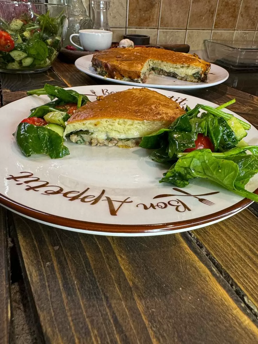 Заливной пирог на кефире