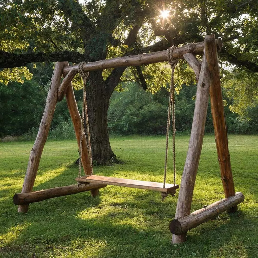 Как сделать простые качели для дачи своими руками