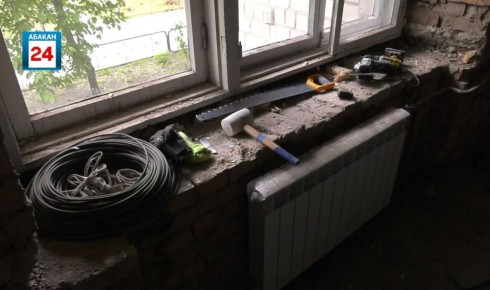 Демонтажные работы в абаканской библиотеке №12 закончены, кроме того смонтировано отопление