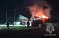 В Шира полыхал гараж с иномаркой