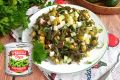Витаминизированный салат из морской капусты с яйцом и огурцом