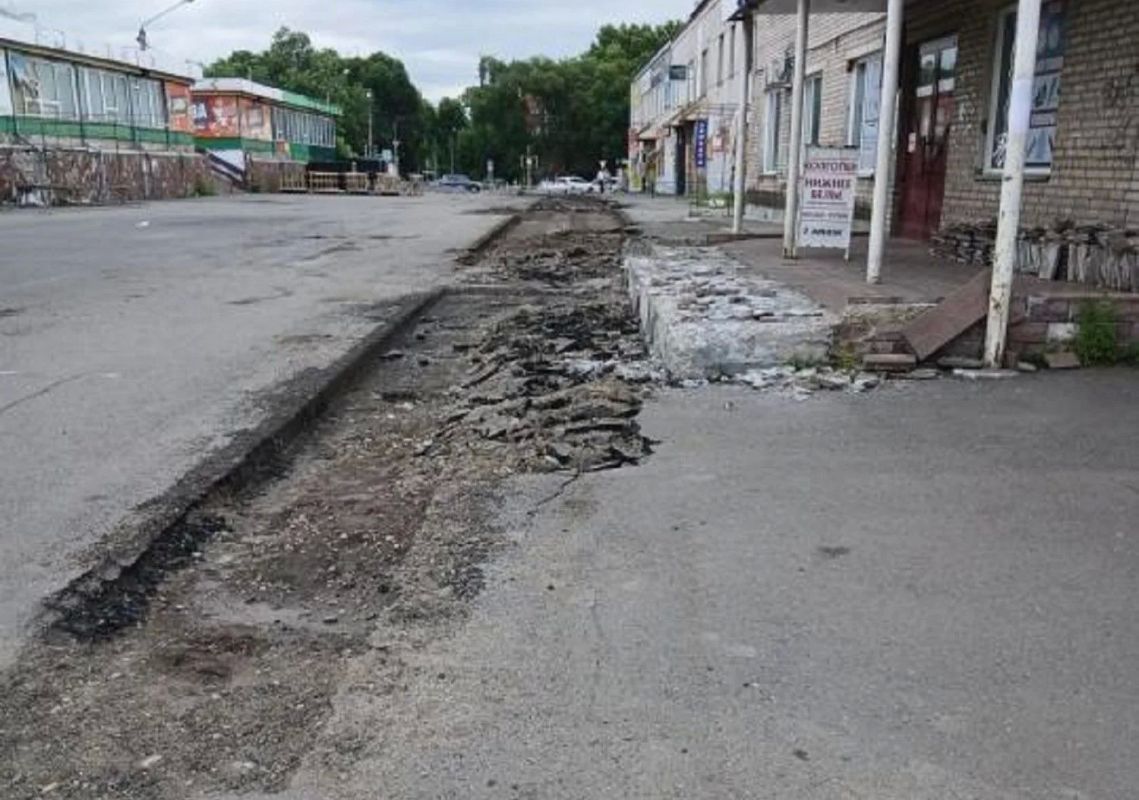 В районе Абаканского рынка ведётся реконструкция тепловой сети