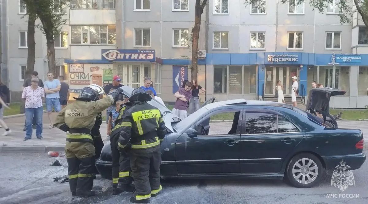 Автомобиль опять горел в Хакасии Автомобиль опять горел в Хакасии