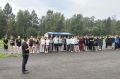 Полицейские Таштыпского района провели «Зарядку со стражем порядка» в детском оздоровительном лагере «Серебряный ключ»
