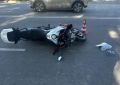 Мотоциклист протаранил авто в Абакане, он в больнице с переломом позвонка