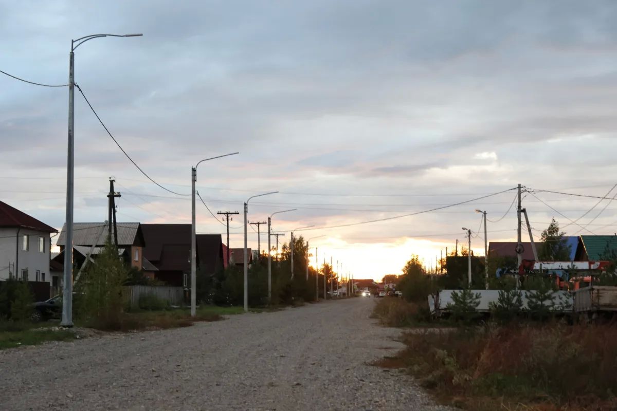На Саянской в Абакане запустили освещение