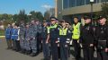 Полицейские Абакана провели гарнизонный развод нарядов, заступающих на службу