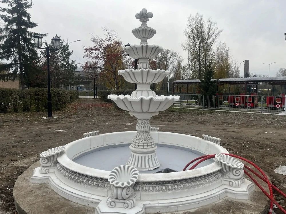 В Черногорском парке Абакана установили новый фонтан
