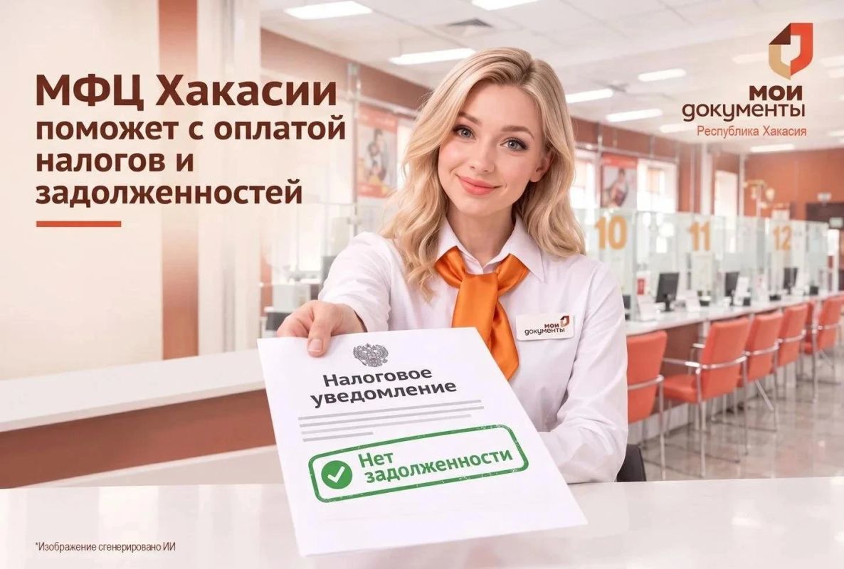 С оплатой налогов поможет МФЦ Хакасии!