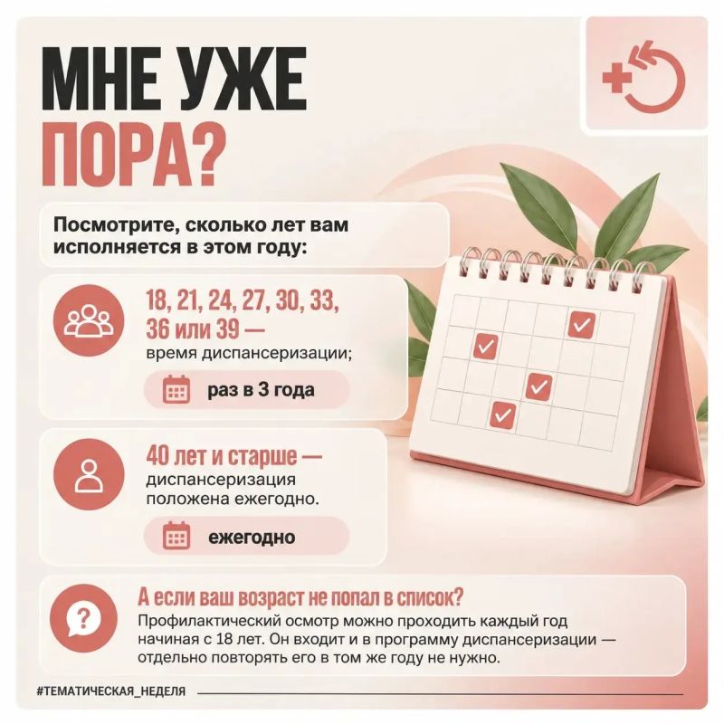 С 19 по 25 октября проходит неделя информирования о важности диспансеризации и профосмотров С 19 по 25 октября проходит неделя информирования о важности диспансеризации и профосмотров